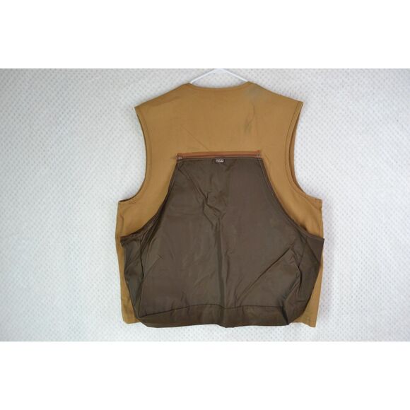 Walls Men's XL Brown Canvas Full Front Zip Duck Hunting Vest VTG**READ** - Picture 7 of 16
